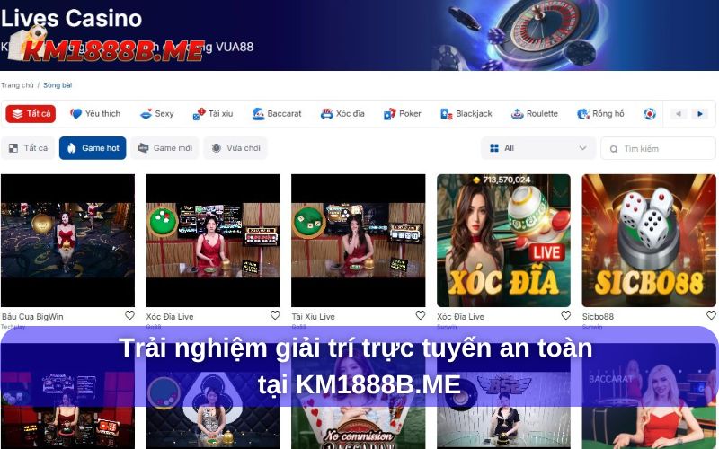 Chính sách bảo mật KM1888B: Người dùng cần biết gì? Trải nghiệm giải trí trực tuyến an toàn tại KM1888B.ME